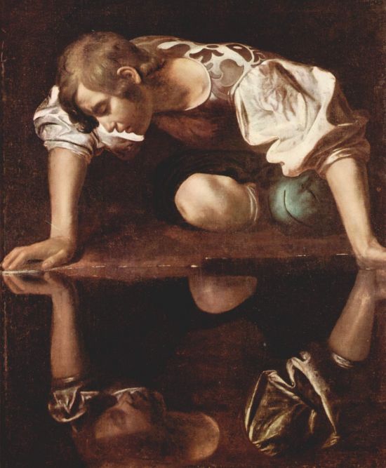 Caravaggio: Narcis, zdroj: Wikipedia